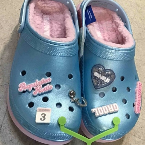 Crocs Mean Girls Platform Blue and Pink Brand New has fabric lining - Picture 8 of 12